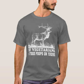vegetariër mijn voedselpoep op je voedsel t-shirt