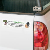 vegetariër op jacht bumpersticker (Op Truck)