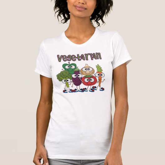 Vegetariër T-shirt (Voorkant)