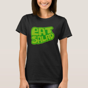 Vegetariërs eten salade voedzaam gezond leven groe t-shirt