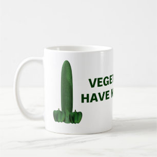 Vegetariërs hebben meer plezier koffiemok