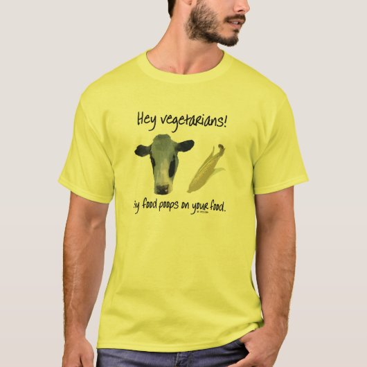 Vegetariërs! T-shirt (Voorkant)