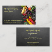 Vegetarisch boistrot of restaurant visitekaartje (Voorkant / Achterkant)