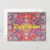 Vegetarisch Briefkaart (Voorkant / Achterkant)