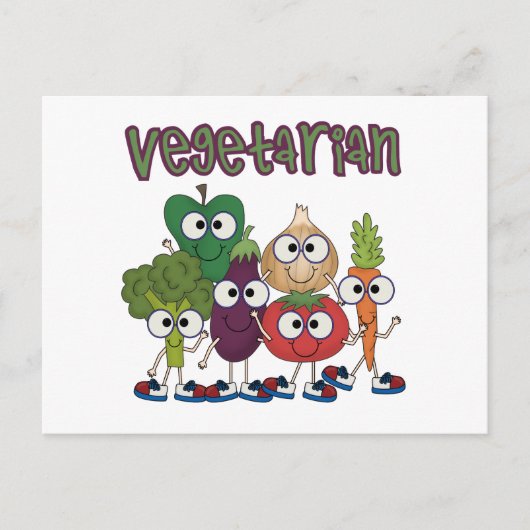 Vegetarisch Briefkaart (Voorkant)