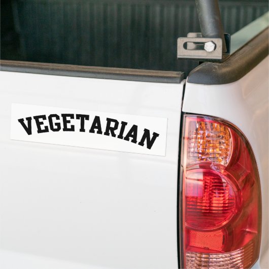 Vegetarisch Bumpersticker (Op Truck)