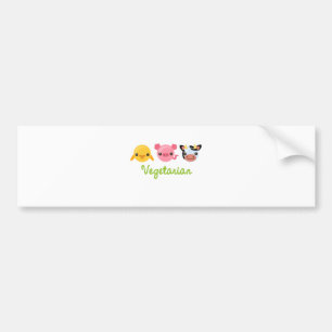 Vegetarisch Bumpersticker