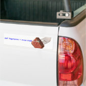 Vegetarisch Bumpersticker (Op Truck)