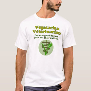 Vegetarisch dierenarts t-shirt