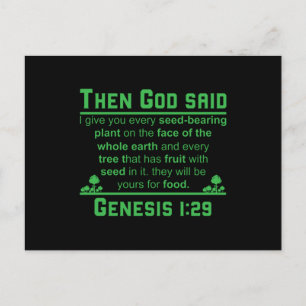 Vegetarisch Dierenvriend op basis van plant Briefkaart