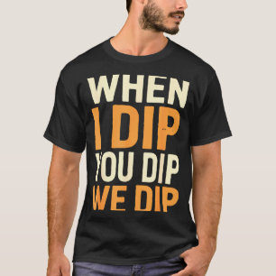Vegetarisch dippen we hummus vegan t-shirt