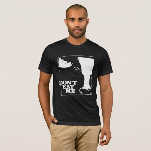 Vegetarisch en Vegan Shirt Eet me niet (Voorkant volledig)