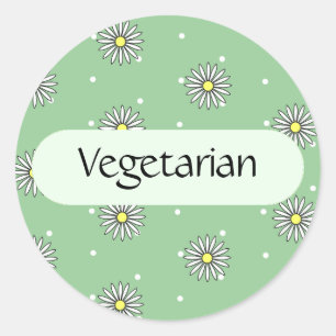 Vegetarisch Etiket voor Buffetten en Picknicks