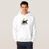 Vegetarisch furry hoodie (Voorkant volledig)