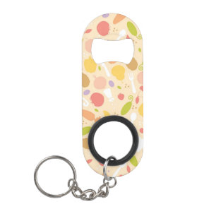 Vegetarisch kookpatroon achtergrond mini flessenopener