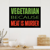 Vegetarisch Poster (Keuken)