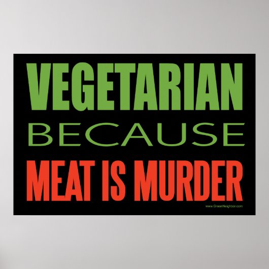 Vegetarisch Poster (Voorkant)