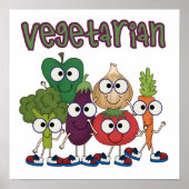 Vegetarisch Poster (Voorkant)