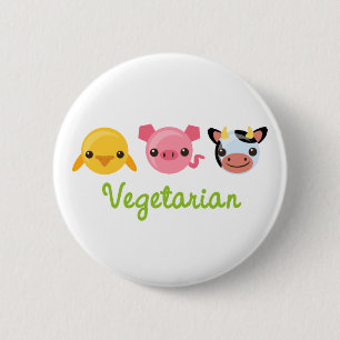 Vegetarisch Ronde Button 5,7 Cm