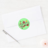 Vegetarisch Ronde Sticker (Envelop)