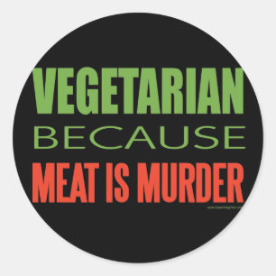 Vegetarisch Ronde Sticker