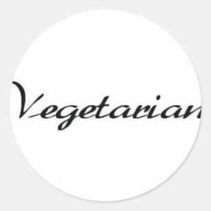 Vegetarisch Ronde Sticker