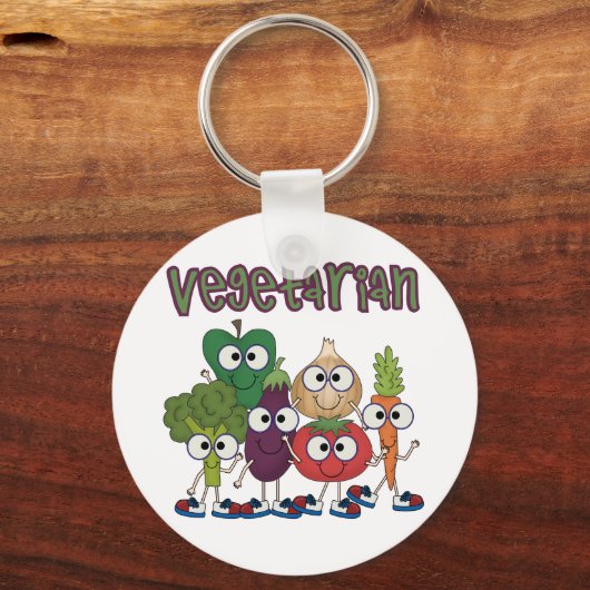 Vegetarisch Sleutelhanger (Voorkant)