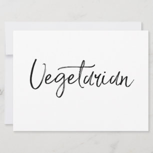 "Vegetarisch"-teken   Stijlvol handschrift