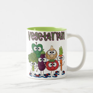 Vegetarisch Tweekleurige Koffiemok