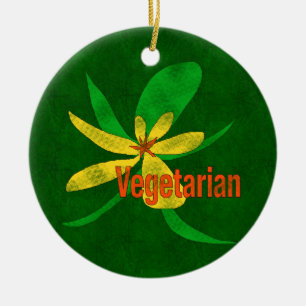 Vegetarisch ventiel keramisch ornament
