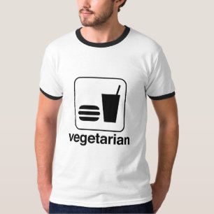 Vegetarisch voedsel t-shirt