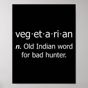 Vegetarisch woord voor Byd Hunter Poster