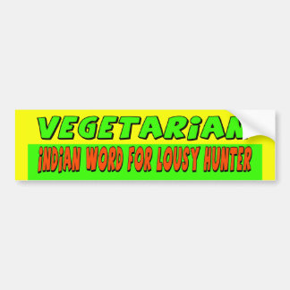 Vegetarische Bumpersticker