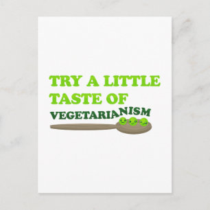 Vegetarische erwten briefkaart