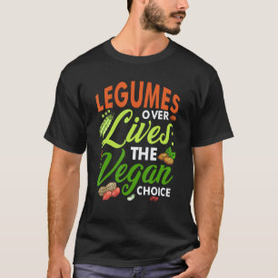 Vegetarische Groenten Boon Peulvrucht Over Leeft V T-shirt