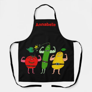Vegetarische Groenten Rock Personaliseren Schort