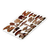 Vegetarische hipster steampunk  paddenstoel magneet (Linkerzijde)