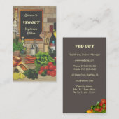 Vegetarische keuken visitekaartje (Voorkant / Achterkant)