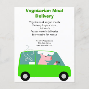 Vegetarische Maaltijd Bezorgdienst Flyer