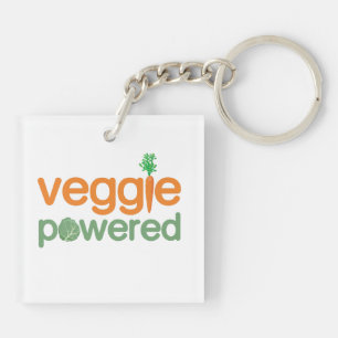 Vegetarische vegetarische vegetarische vegetatie sleutelhanger