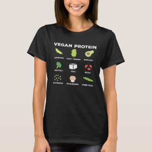 Vegetarische Voedingsstoffen Veggi Vegan Voedsel T-shirt