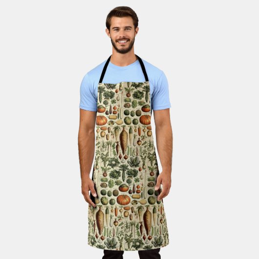 vegetatieve kunst door Adolphe Millot Pattern Schort (Gedragen)