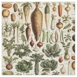vegetatieve kunst door Adolphe Millot Pattern Stof