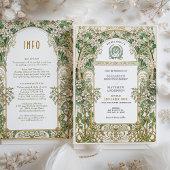 Végétation Art Nouveau Love Union Invitation