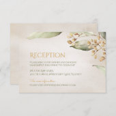 Végétation botanique Carte de réception rustique v (Devant / Derrière)