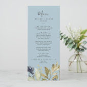 Végétation d'automne | Menu Dîner Mariage en ardoi (Debout devant)