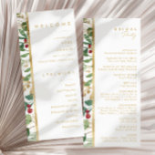 Végétation de Noël moderne | Programme de mariage 