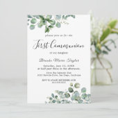 Végétation d'été Première communion Invitation (Debout devant)