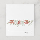 Végétation d'hiver Élégant Nom de Noël Cartes de p (Extérieur déplié)