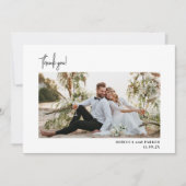 Végétation d'hiver Mariage photo Merci Qr scan (Devant)